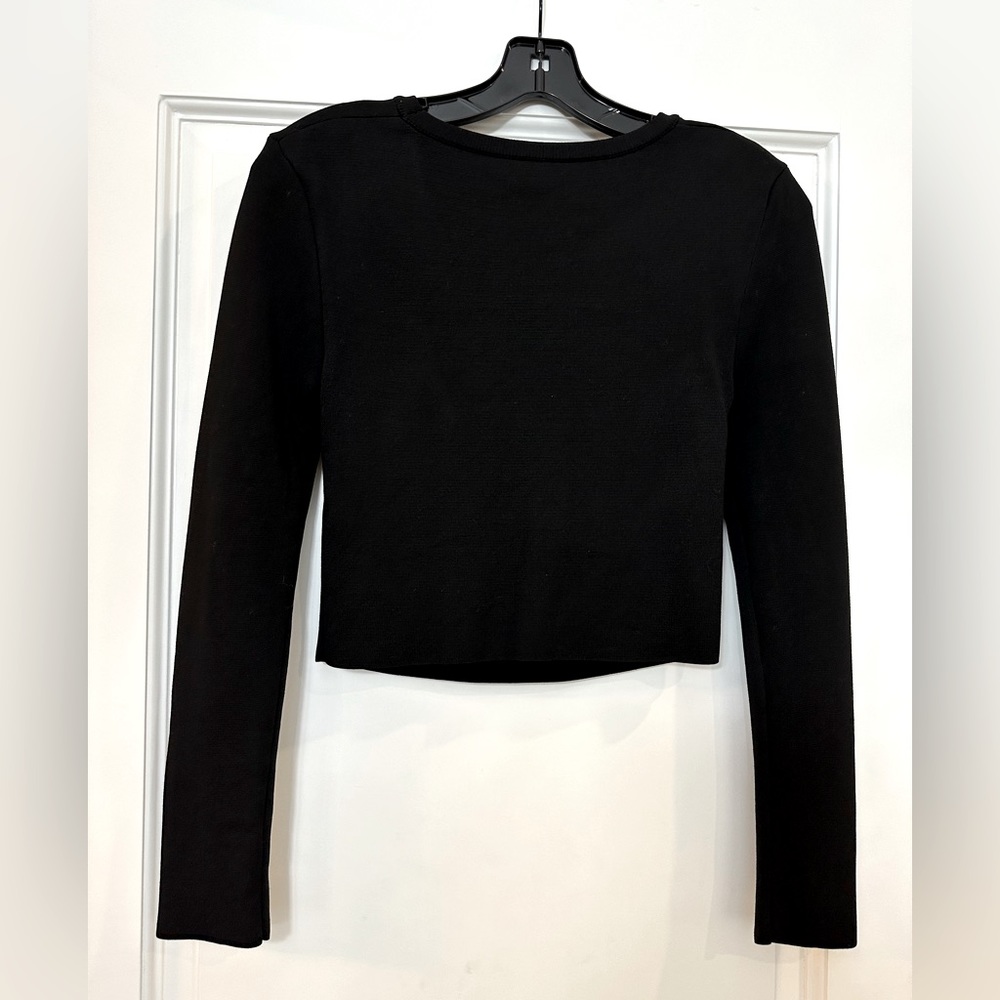Zara cut out long sleeve crop top - Picture 3 of 6
